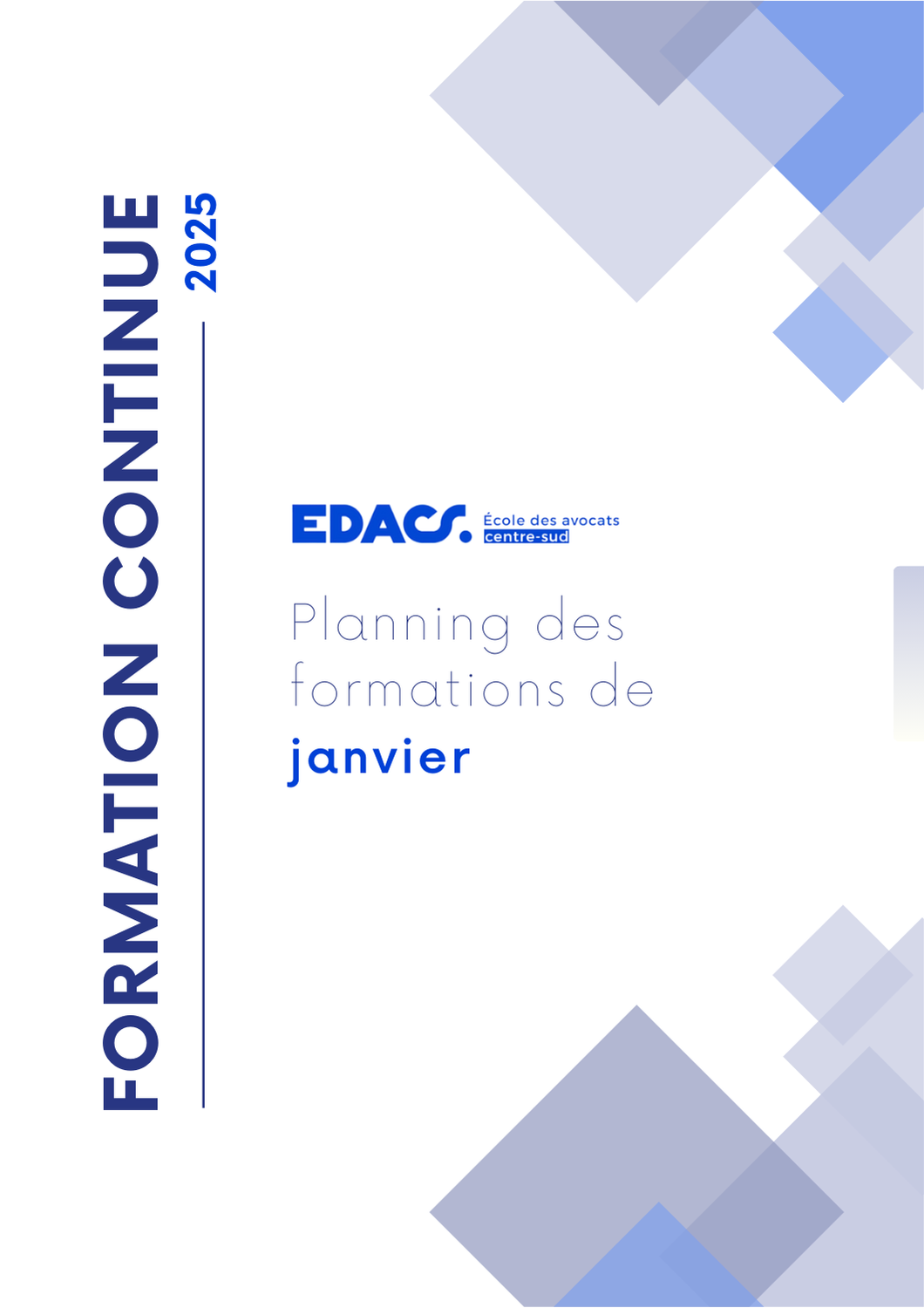 Janvier Planning De Formation Ecole Des Avocats Centre Sud